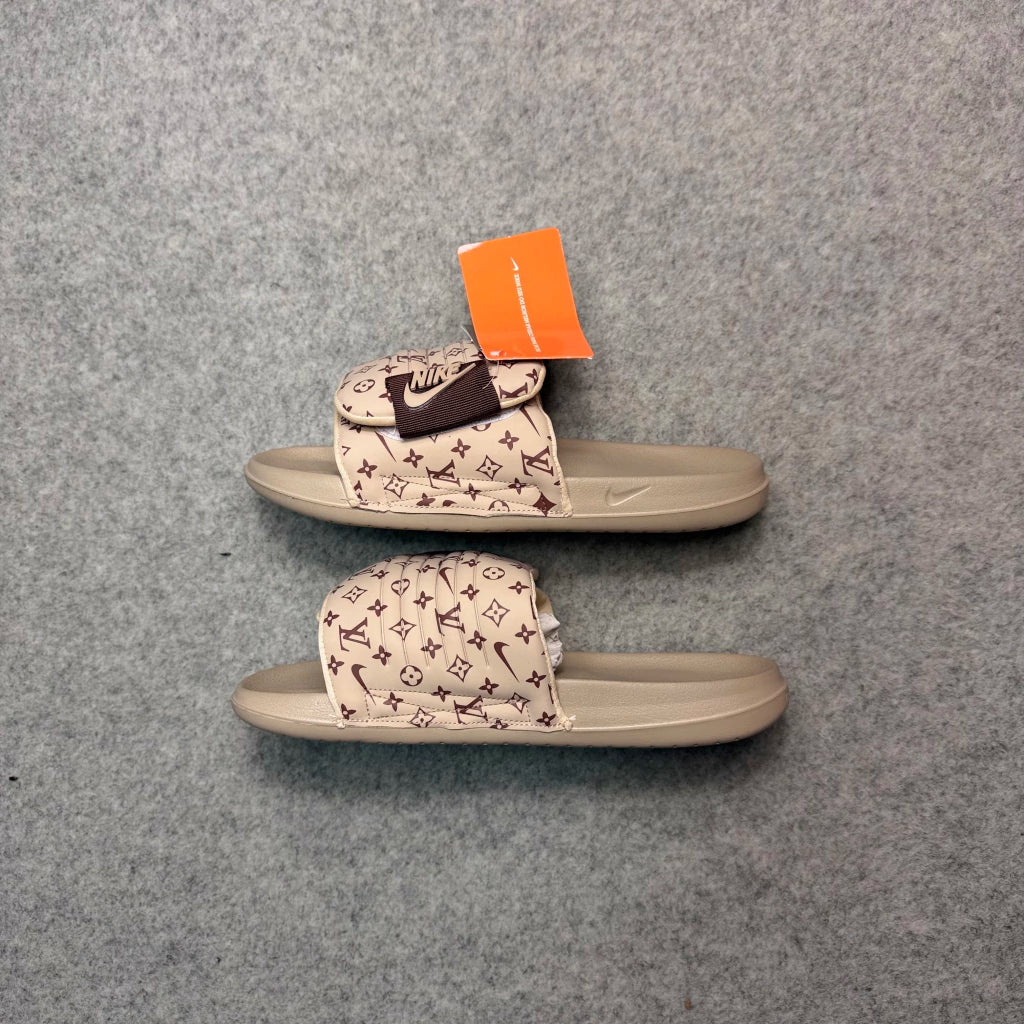 Slide Velcro LV Bege