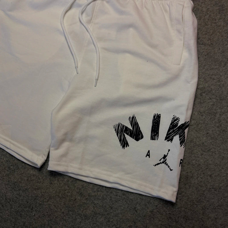 Bermuda Moletom NK Air JRD Branca