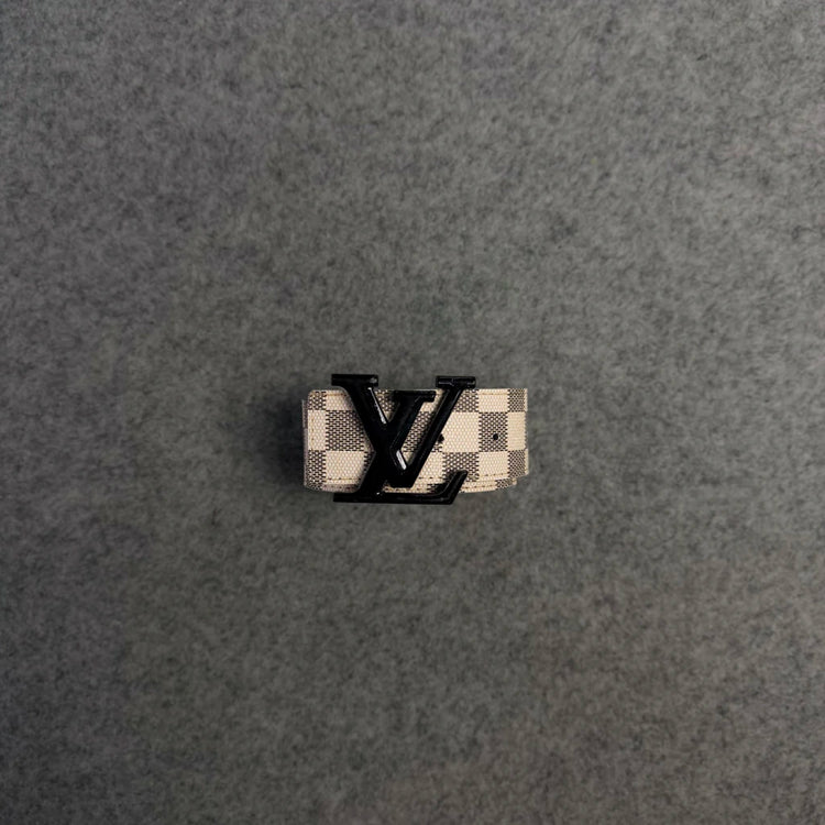 Cinto LV Preto/Dourado