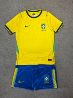 Kit amarelo Seleção 1:1 / Juvenil infantil unissex
