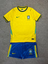 Kit amarelo Seleção 1:1 / Juvenil infantil unissex