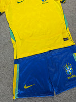 Kit amarelo Seleção 1:1 / Juvenil infantil unissex
