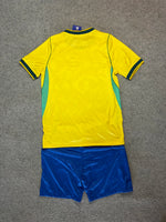 Kit amarelo Seleção 1:1 / Juvenil infantil unissex