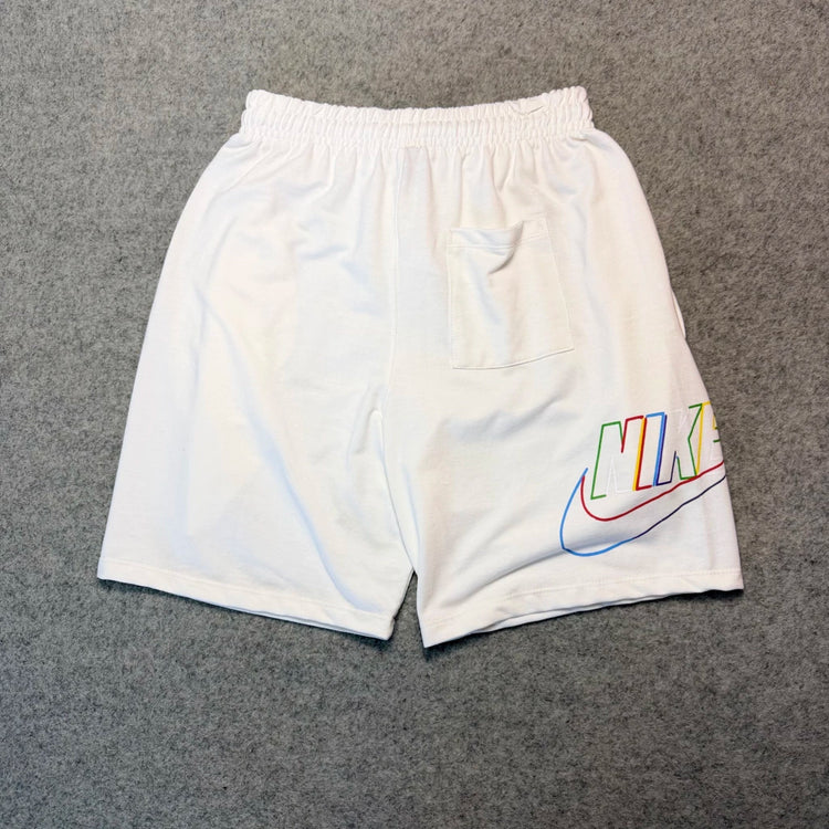 Bermuda Moletom NK Colors Branca