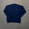 Blusa de Frio Moletom NK Blue Suéter