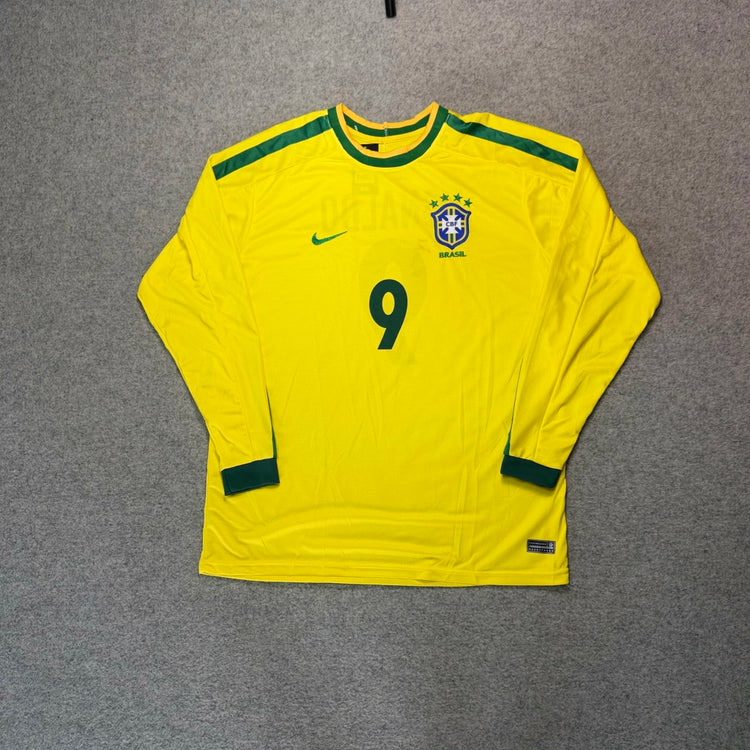 Camiseta CBF Ronaldo 2002 manga