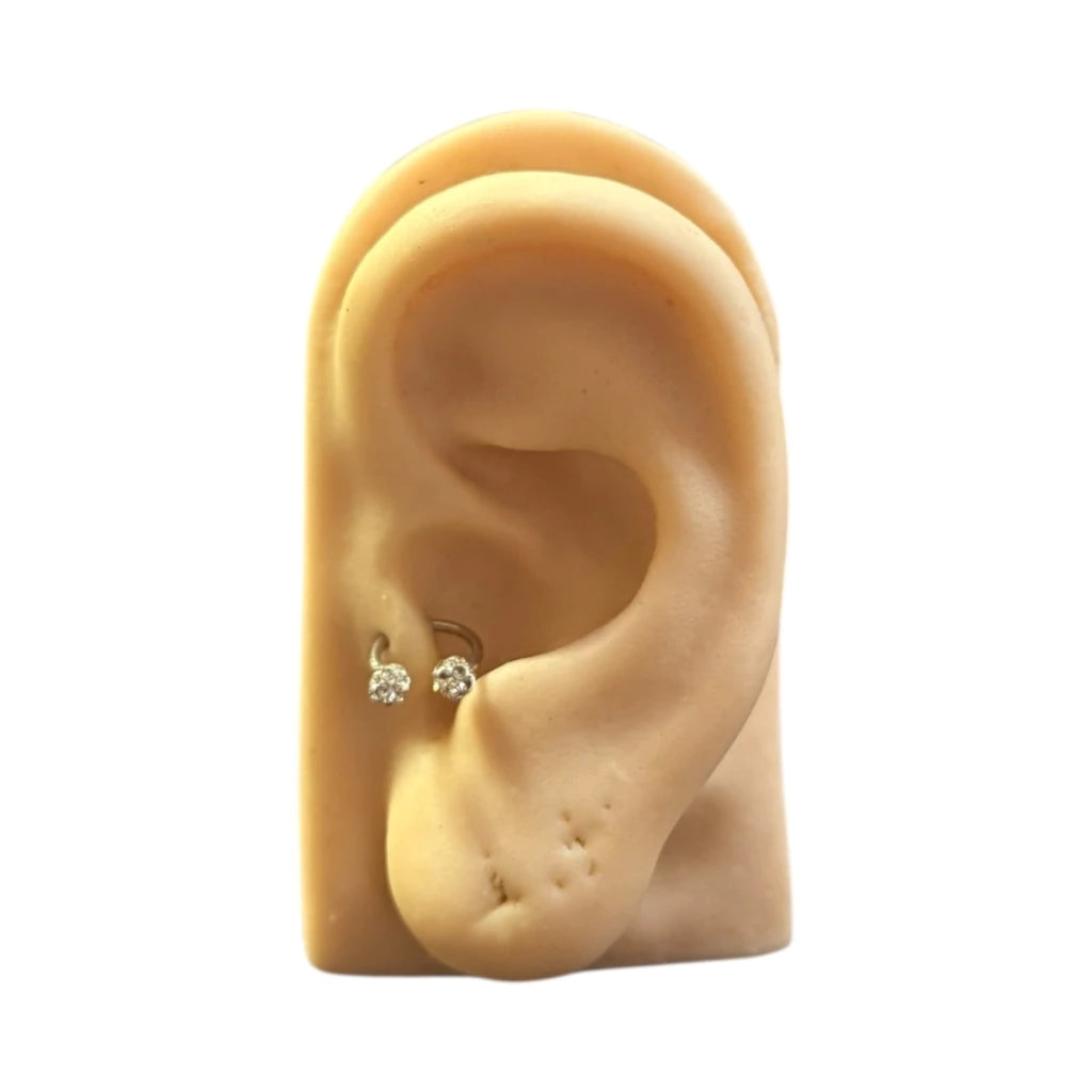 Piercing Cravejado Curvado